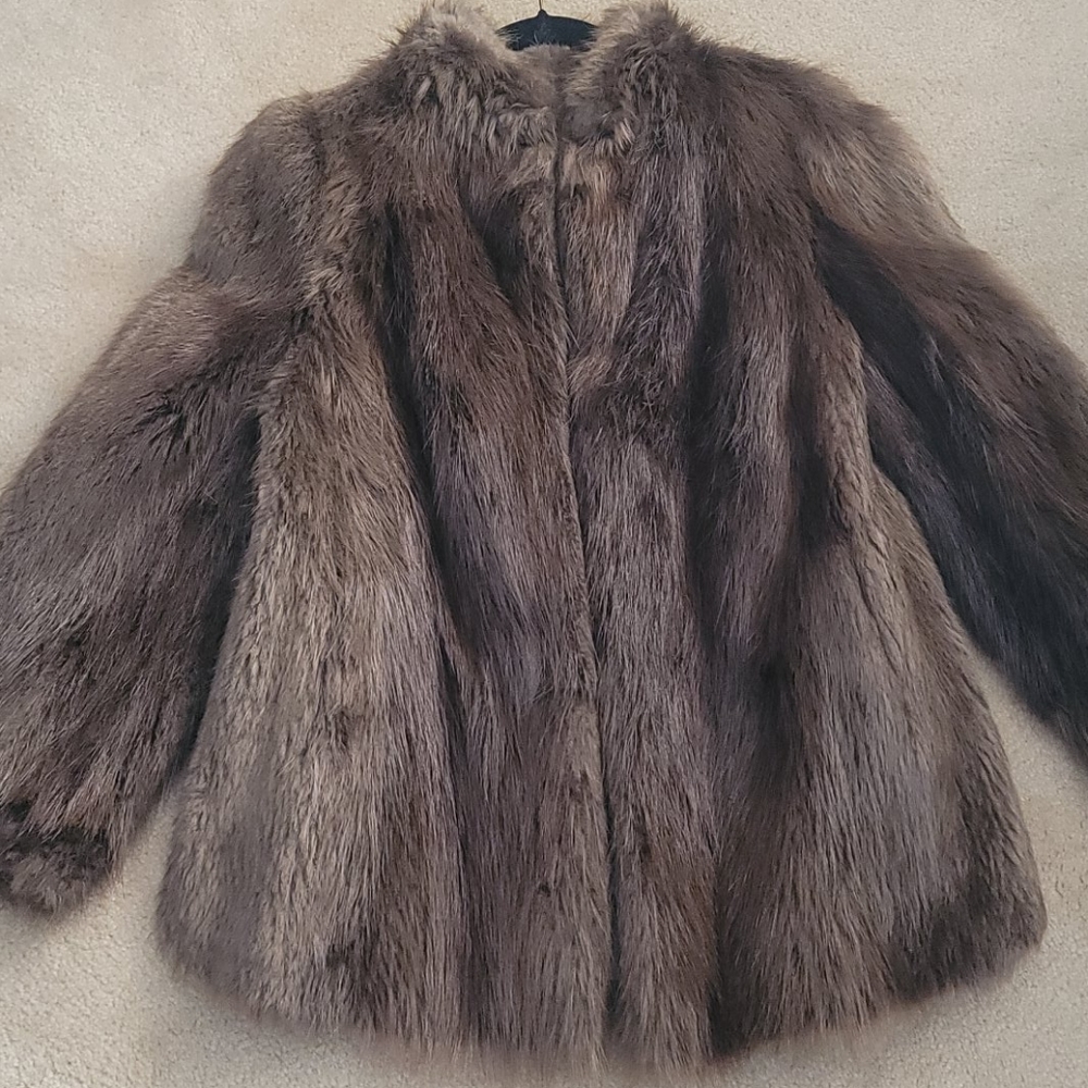 Nutria fur jacket small